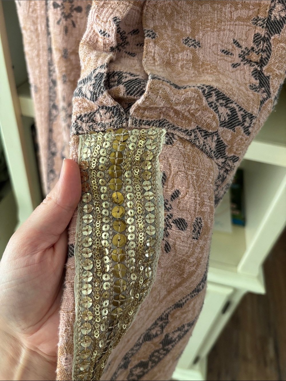 NWT Free People Bay To Breakers Jacquard Pants - Picture 5 of 7